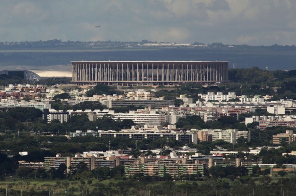 Brasilia’s World Cup stadium is the second most expensive in the world. (Eraldo Peres/AP)